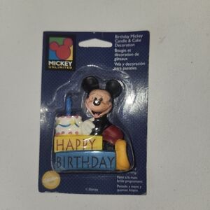 Mickey Unlimited Happy Birthday Cake Candle